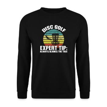 Disc Golf Disc Golf Tree Cadeau - Sweat-shirt Unisexe - noir - Devant - Alina (178cm) & Michal (187cm)