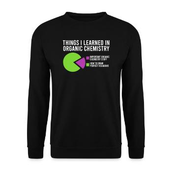 Chemistry chemist science gift - Unisex Sweatshirt - black - Front - Alina (178cm) & Michal (187cm)