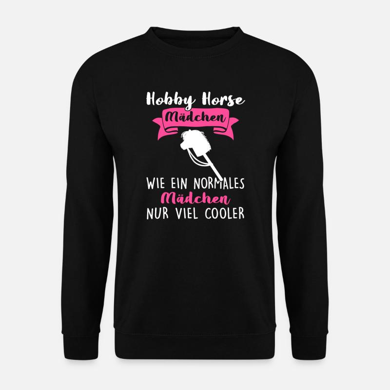 Hobby Horse Mädchen Hobby Horse Hobby Horsing - Unisex Pullover - Schwarz