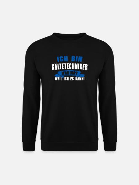 Kältetechniker Klimatechniker Klimaanlage Geschenk - Unisex Pullover - Schwarz