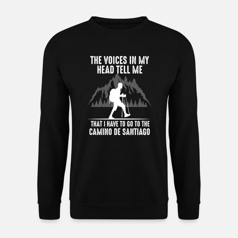 Pilgern Pilgerer Jakobsweg Geschenk - Unisex Pullover - Schwarz