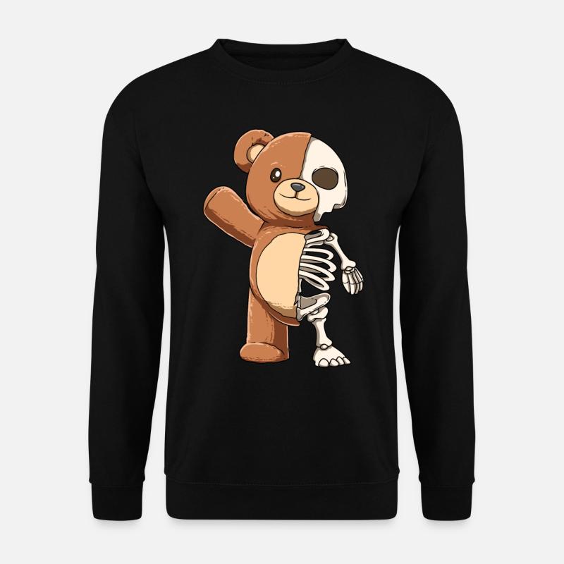 Orso Scheletro Anatomia Orsi per un orso - Felpa unisex - nero