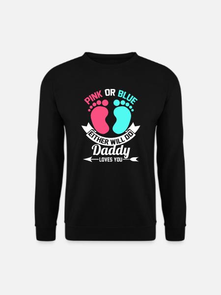 Gender zeigen Gender Reveal Ankündigung Geschenk - Unisex Pullover - Schwarz