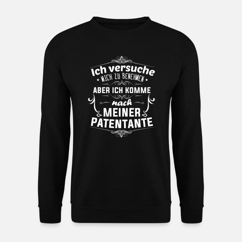 Patentante Patin Taufpatin Geschenk - Unisex Pullover - Schwarz