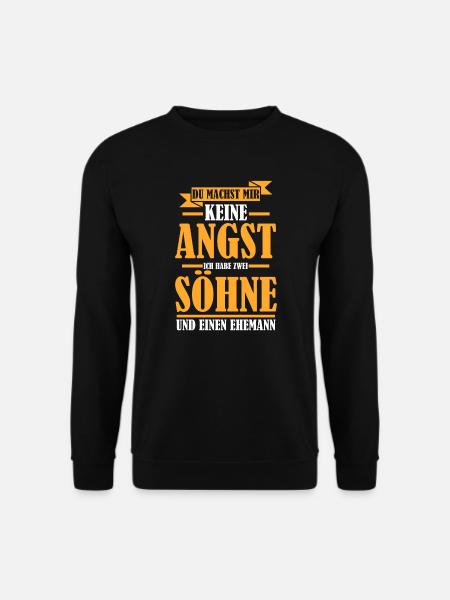 Mama Ehemann 2 Söhne Geschenk - Unisex Pullover - Schwarz