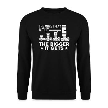 Caméra-caméra-cadeau photo - Sweat-shirt Unisexe - noir - Devant - Alina (178cm) & Michal (187cm)
