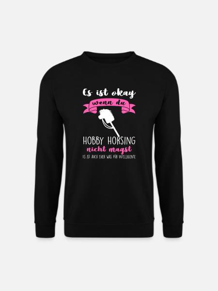 Hobby Horsing Hobby Horse Steckenpferd Geschenk - Unisex Pullover - Schwarz