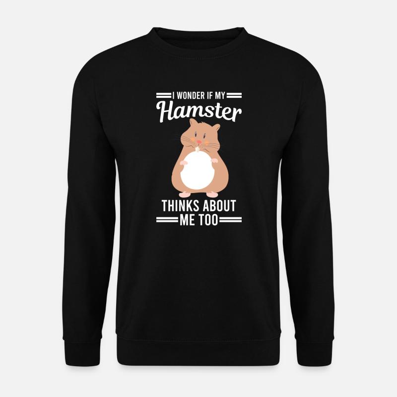 Hamster-Geschenk - Unisex Pullover - Schwarz