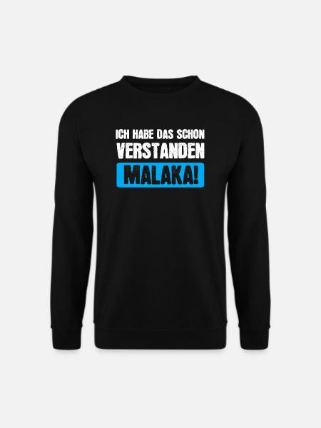 Malaka Griechisch Griechenland Geschenk - Unisex Pullover - Schwarz