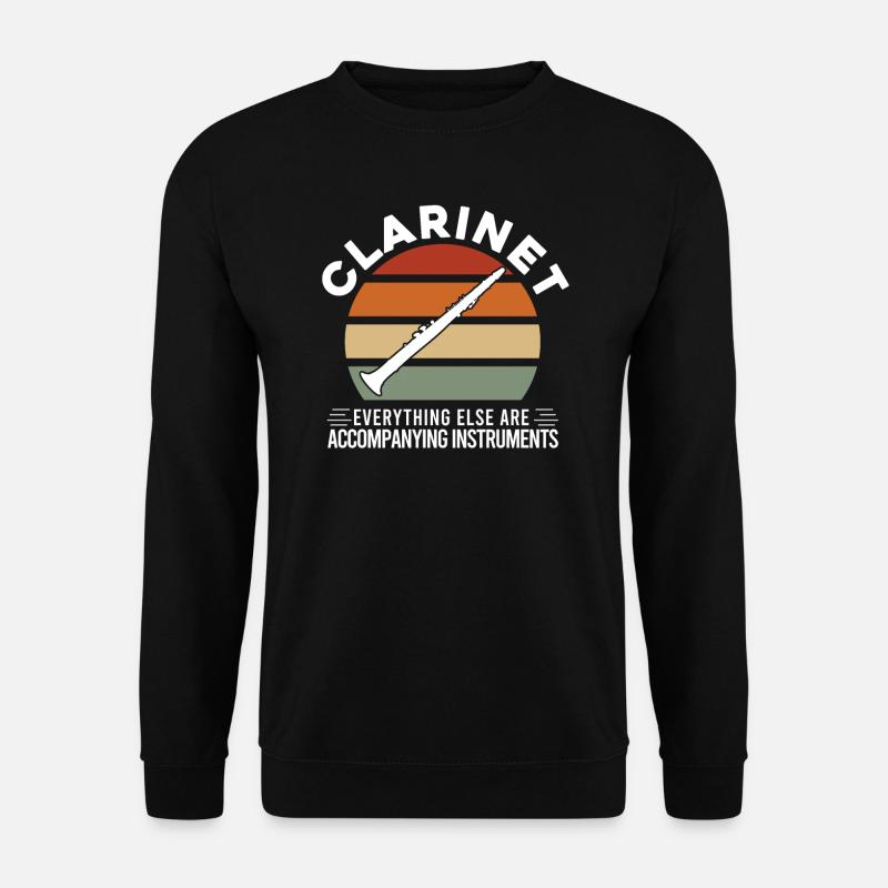 Klarinette Musiker Klarinette Geschenk - Unisex Pullover - Schwarz