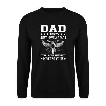 Dad Motorrad Motorrad Motorrad Dad Geschenk - Unisex Pullover - Schwarz - Vorne - Alina (178cm) & Michal (187cm)