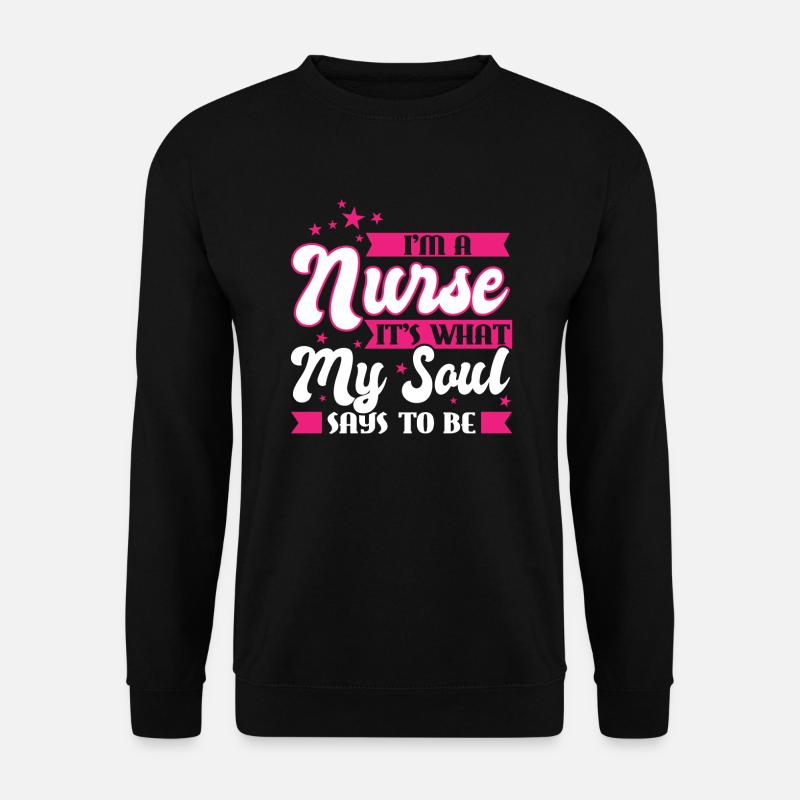 Krankenschwester Krankenschwester Geschenk - Unisex Pullover - Schwarz