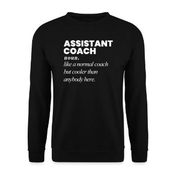 Assistenztrainer Coach Assistant Trainer - Unisex Sweatshirt - black - Front - Alina (178cm) & Michal (187cm)