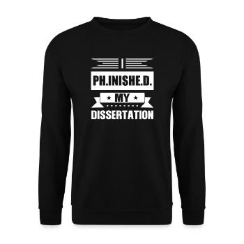 Doktorin Doktor Doktor Doktor Geschenk - Unisex Pullover - Schwarz - Vorne - Alina (178cm) & Michal (187cm)