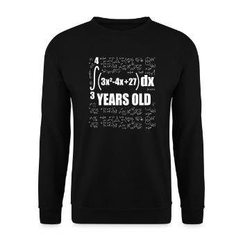 50th birthday math 50th birthday - Unisex Sweatshirt - black - Front - Alina (178cm) & Michal (187cm)