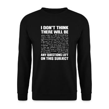 Maths-Maths-Profs de maths - Sweat-shirt Unisexe - noir - Devant - Alina (178cm) & Michal (187cm)
