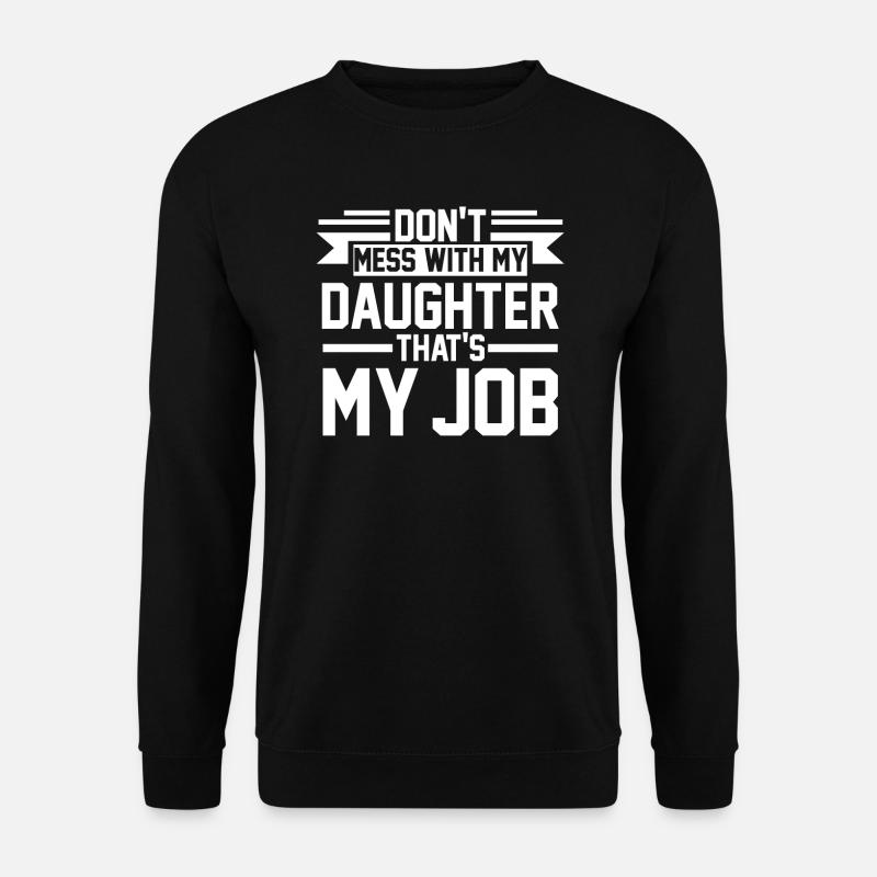 Tochter & Papa Tochter Vater Geschenk - Unisex Pullover - Schwarz