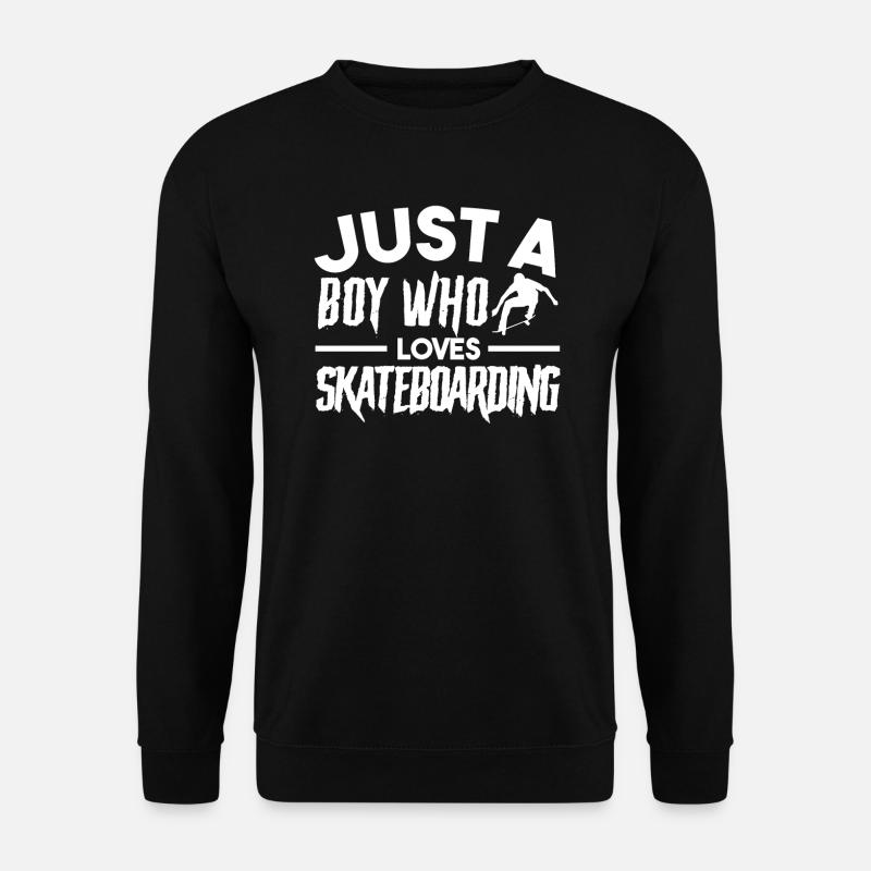 Skateboarding Boy Skateboarding Geschenk - Unisex Pullover - Schwarz