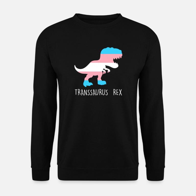 Transgender Dinosaurier Transgender Trans Geschenk - Unisex Pullover - Schwarz