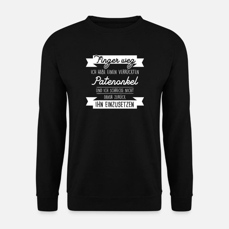 Patenonkel Taufpate Patenkind Geschenk - Unisex Pullover - Schwarz