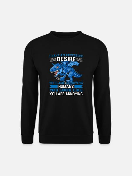 Dragon Dragons Dragons Cadeau de Lover - Sweat-shirt Unisexe - noir