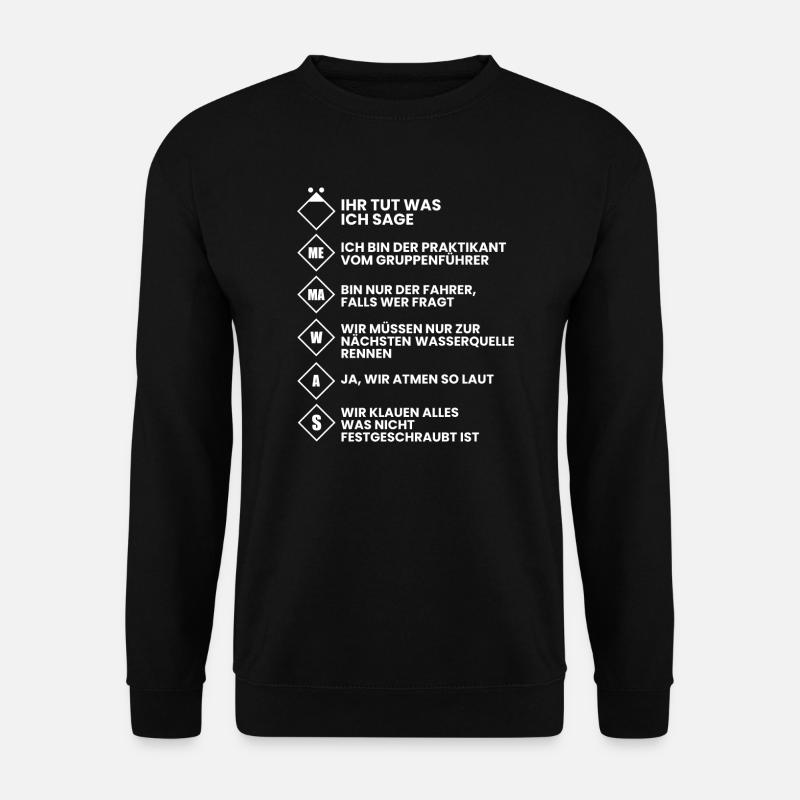 Feuerwehr Freiwillige Feuerwehr Feuerwehrauto - Unisex Pullover - Schwarz