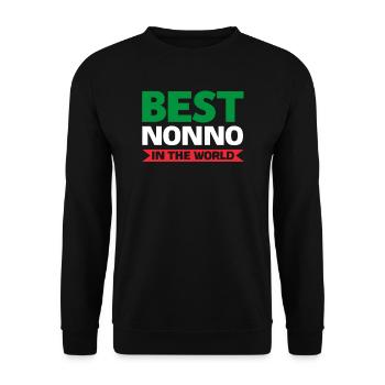 Opa Nonno Opa Nonno Geschenk - Unisex Pullover - Schwarz - Vorne - Alina (178cm) & Michal (187cm)