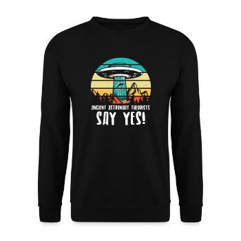 Aliens Aliens Cadeau - Sweat-shirt Unisexe - noir - Devant - Alina (178cm) & Michal (187cm)