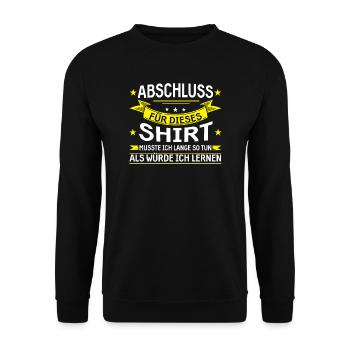 Abschluss Grundschule Schulabschluss Geschenk - Unisex Pullover - Schwarz - Vorne - Alina (178cm) & Michal (187cm)