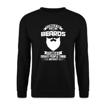 Bart-Bartmann Gift - Unisex Sweatshirt - black - Front - Alina (178cm) & Michal (187cm)