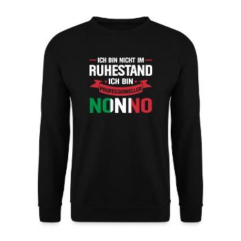 Nonno Nonno Rentner Geschenk - Unisex Pullover - Schwarz - Vorne - Alina (178cm) & Michal (187cm)