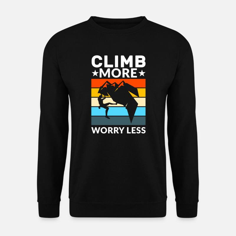 Climbing Climbing Geschenk - Unisex Pullover - Schwarz
