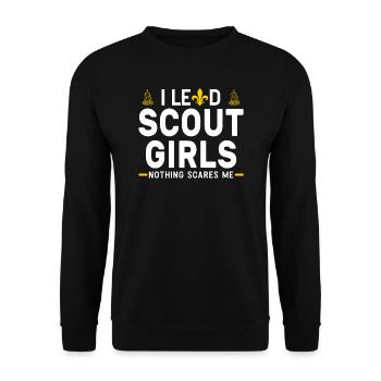 Scout Girls Girls Leader Scout Girls cadeau - Sweat-shirt Unisexe - noir - Devant - Alina (178cm) & Michal (187cm)