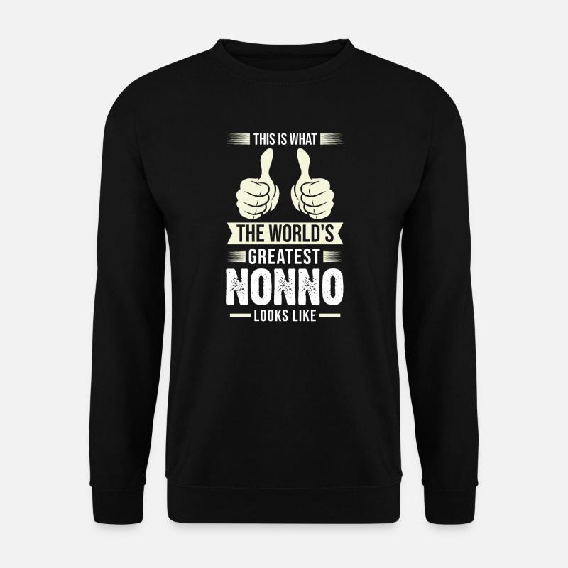 Opa Nonno Opa Italienisches Geschenk - Unisex Pullover - Schwarz