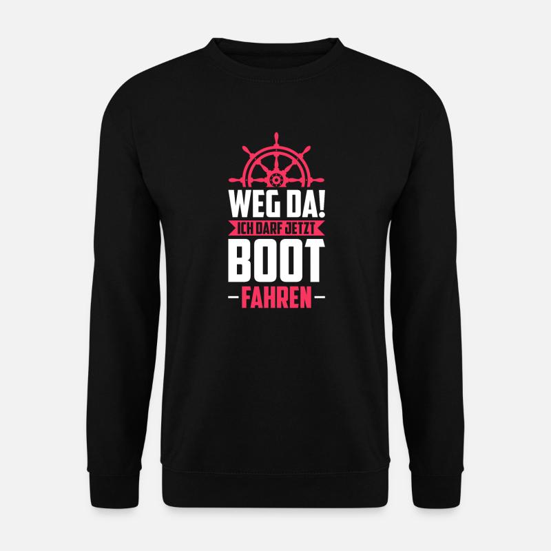 Bootsführerschein Motorboot Geschenk - Unisex Pullover - Schwarz