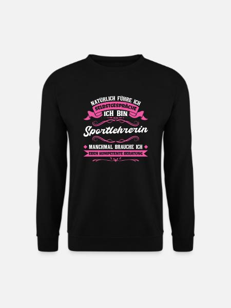 Sportlehrerin Schule Sportunterricht Geschenk - Unisex Pullover - Schwarz