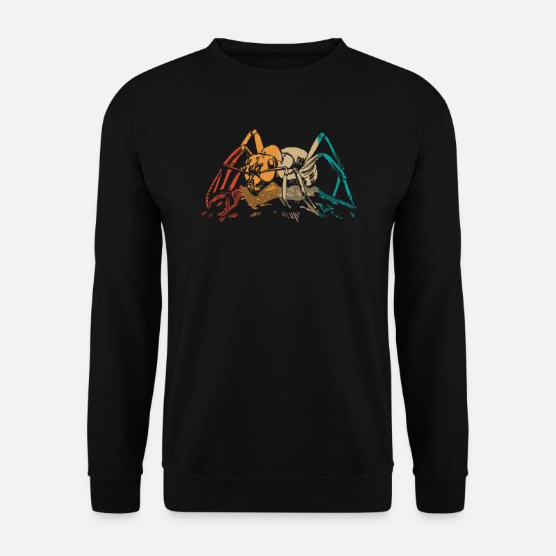 Ants Retro Ant Gift - Unisex Sweatshirt - black