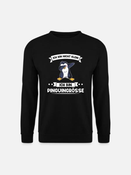 Pinguin Vogel Penguin Fan Geschenk - Unisex Pullover - Schwarz