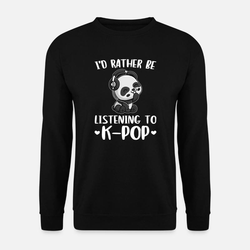 K-Pop Panda K-Pop Geschenk - Unisex Pullover - Schwarz