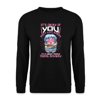 Ramen Ramen Cadeau - Sweat-shirt Unisexe - noir - Devant - Alina (178cm) & Michal (187cm)