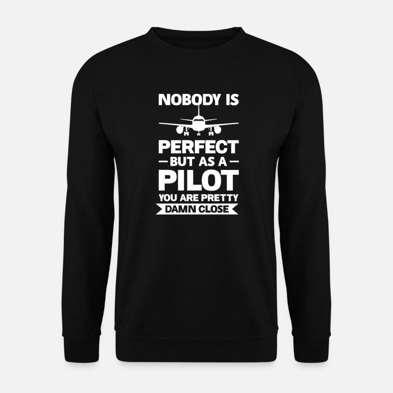 Pilotpilot Geschenk - Unisex Pullover - Schwarz
