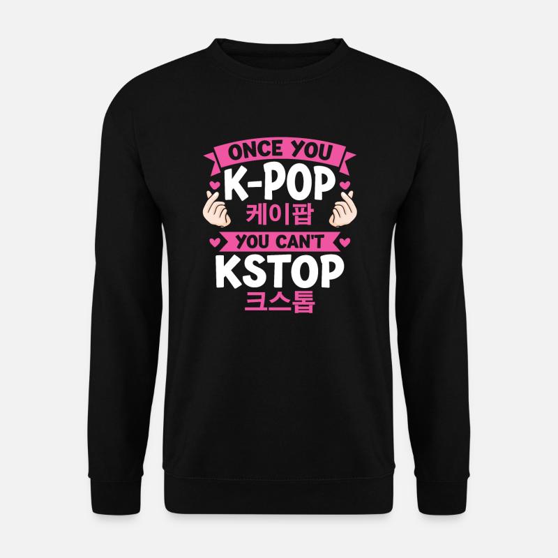 K-Pop K-Pop Cadeau coréen - Sweat-shirt Unisexe - noir