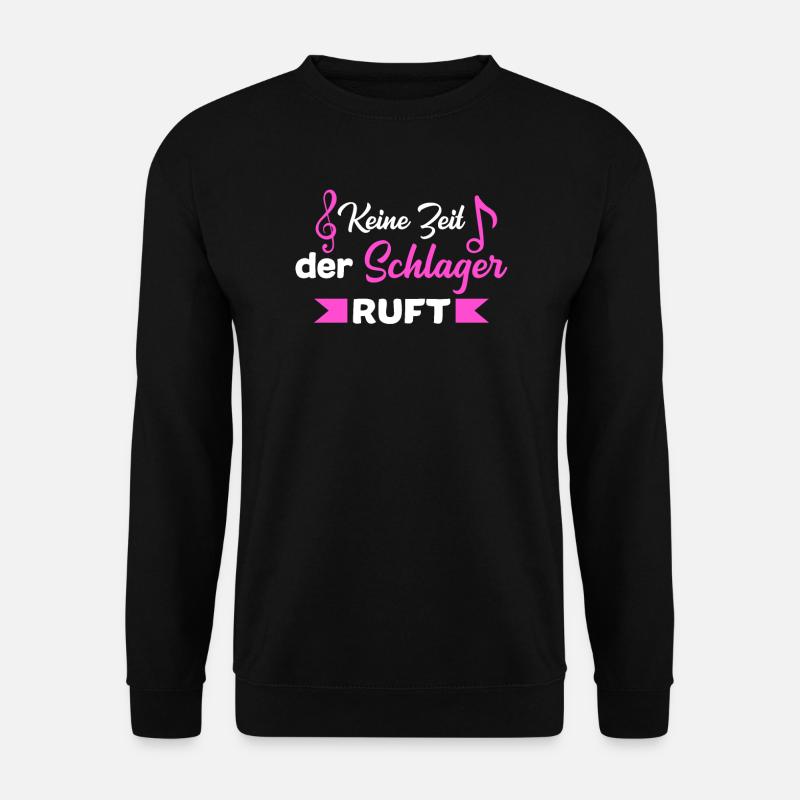 Schlagerparty Schlager Schlagermusiker Geschenk - Unisex Pullover - Schwarz