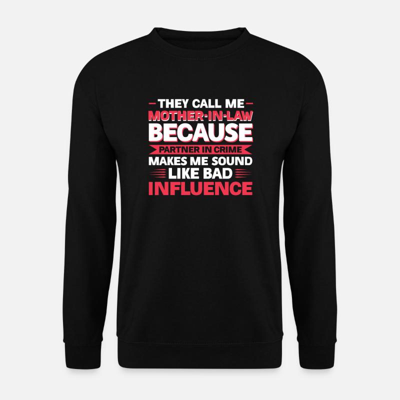Schwiegermutter Schwiegermutter Familie Geschenk - Unisex Pullover - Schwarz