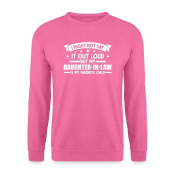 Belle-fille Belle-fille Cadeau - Sweat-shirt Unisexe - rose - Devant