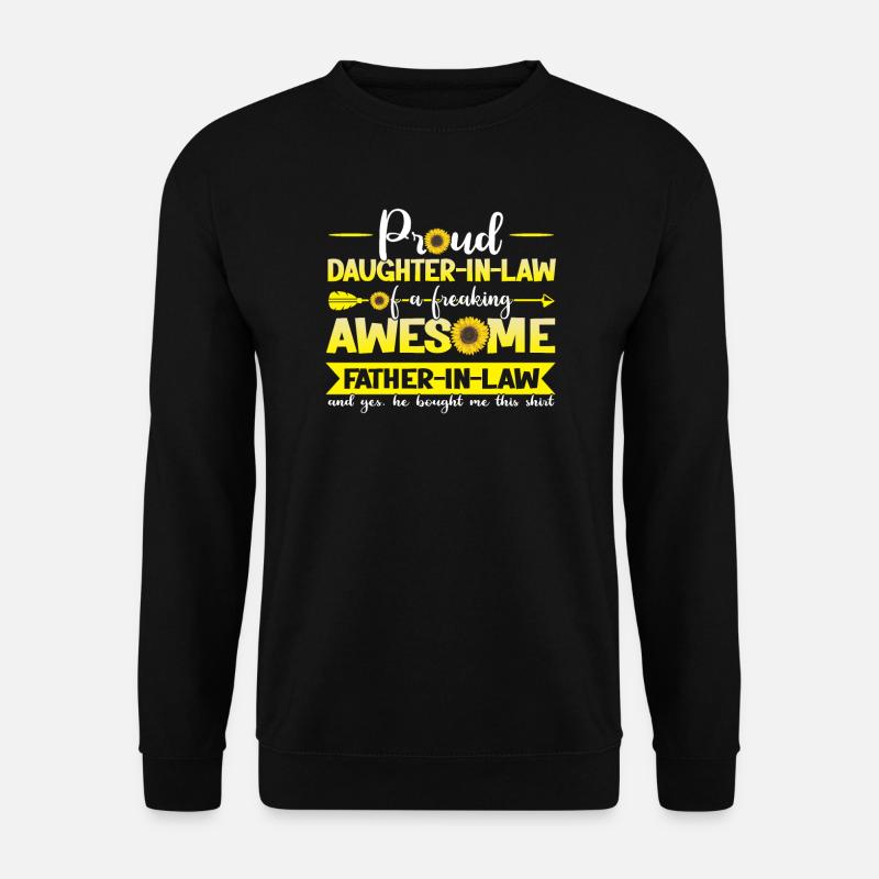 Schwiegertochter Schwiegervater Schwiegertochter - Unisex Pullover - Schwarz