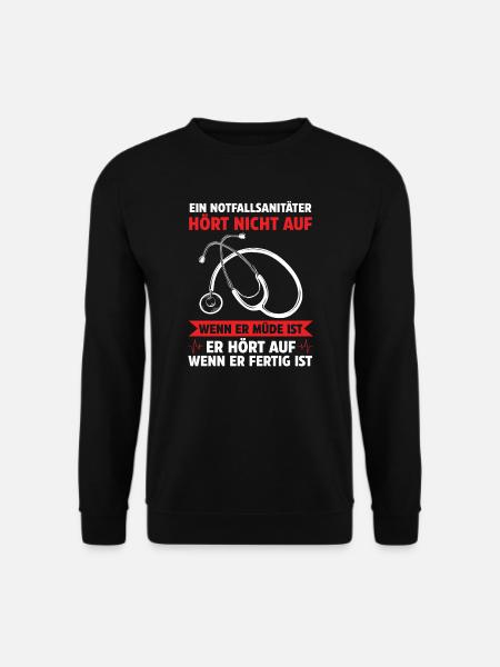 Notfallsanitäter Rettungssanitäter Geschenk - Unisex Pullover - Schwarz