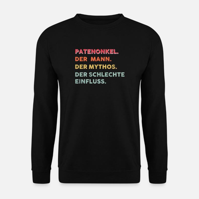 Patenonkel Patenkind Pate Geschenk - Unisex Pullover - Schwarz