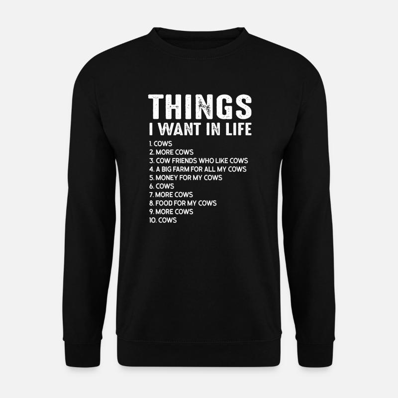 Vaches Cadeau - Sweat-shirt Unisexe - noir