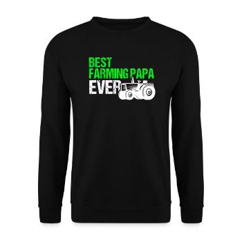 Traktor Großvater Papa Farming Geschenk - Unisex Pullover - Schwarz - Vorne - Alina (178cm) & Michal (187cm)